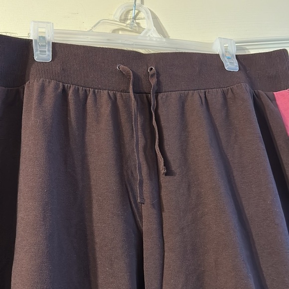 NWT SJB Workout Pants Brown Pink Stripe XL - Picture 3 of 4